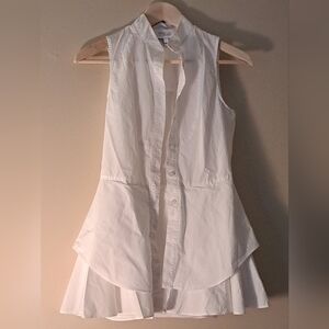 10 Crosby Derek Lam White Sleeveless Top
